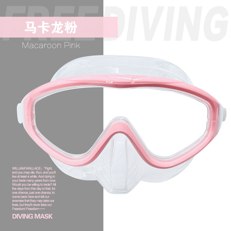 Occhialini subacquei regolabili antiappannamento impermeabile Snorkeling subacqueo tuffo maschera occhiali occhiali: Colore rosa