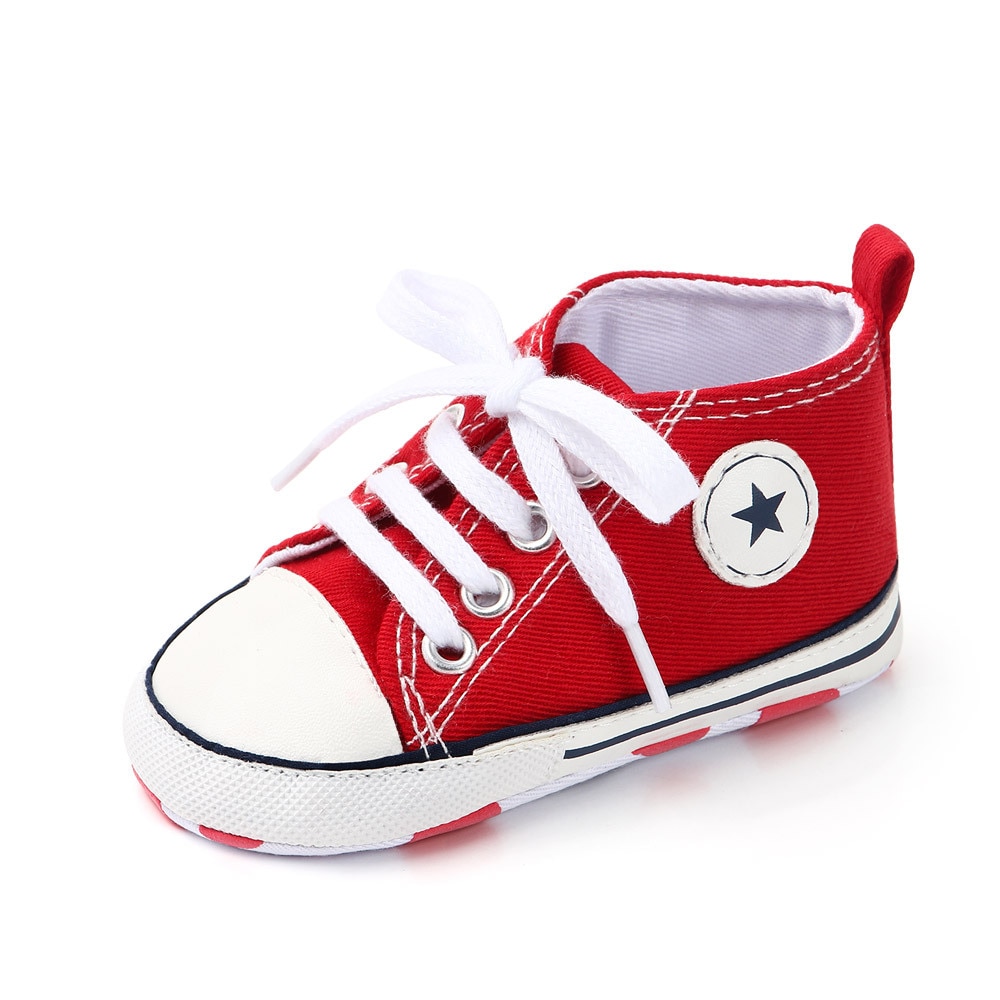 Canvas Klassieke Sport Sneakers Pasgeboren Baby Jongens Meisjes Eerste Wandelaars Schoenen Baby Peuter Zachte Zool Anti-Slip Baby schoenen