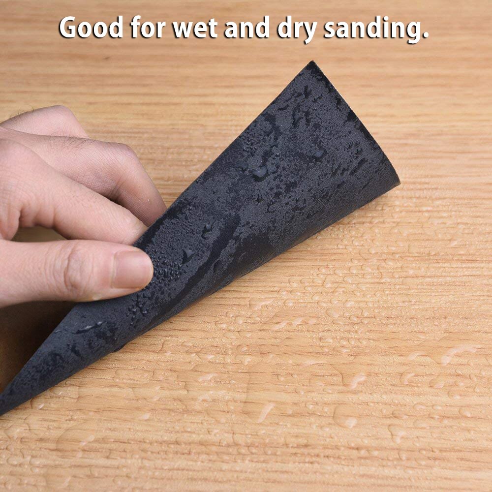 102Pc Wet Dry Sandpaper 60 To 3000 Grit Assortment Abrasive Paper Sheets For Automotive Sanding Wood Furniture Finishing