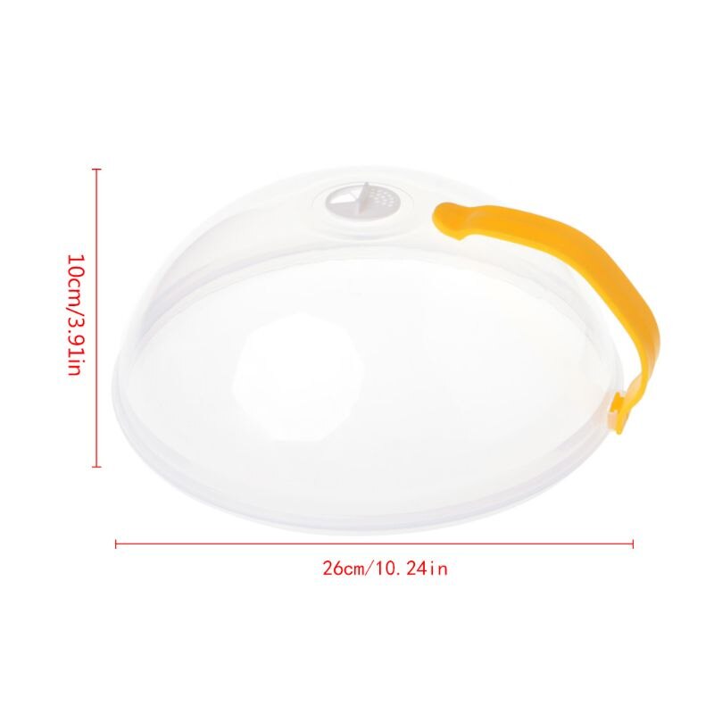 Microwave Oven Plate Cover Non Stick Air Vent Splatter Lid Dustproof Dish Cap: Default Title