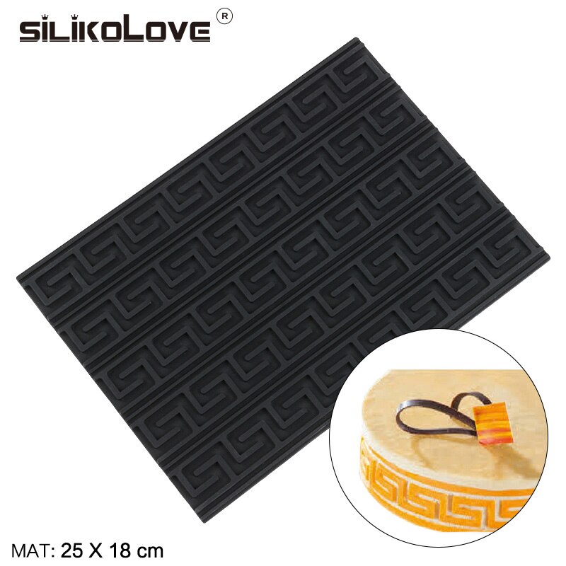 SILIKOLOVE DIY Silicone Mould Heat Resistant Texture Mat Mold Kit Mousse Baking Dessert Christmas Molds Mats Freedom Combination: mat 3