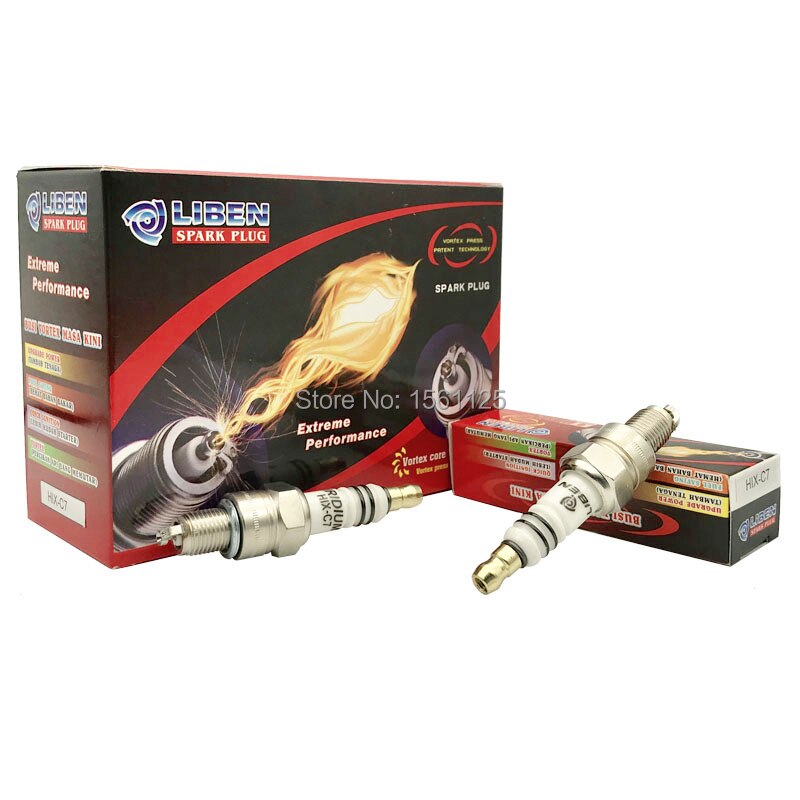 4pcs VORTEX IRIDIUM spark plug HIX-C7 for U22FSZU Z7G CR7HIX CR7HSA C7HSA CR7HGP IUF20 J4520 IUF22 BUJIA CR6HIX CR6HSA IUF20: VORTEX HIX-C7