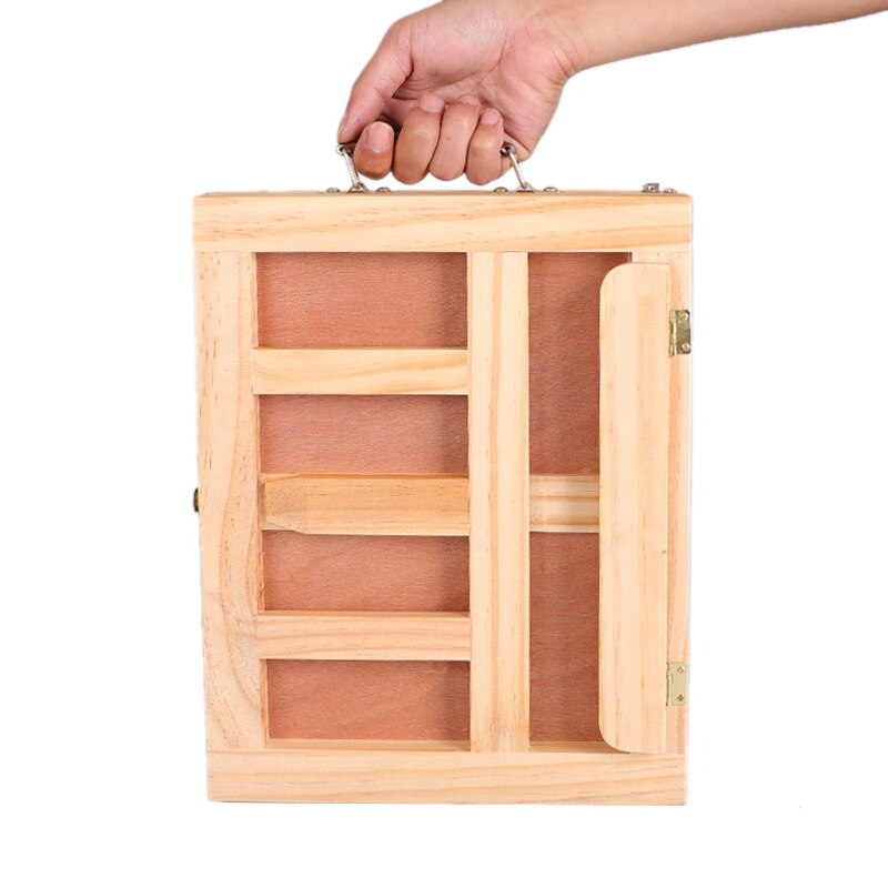 Desktop wood table easels for painting artist kids skuffeboks bærbar desktop laptop tilbehør koffert maling hardware art su
