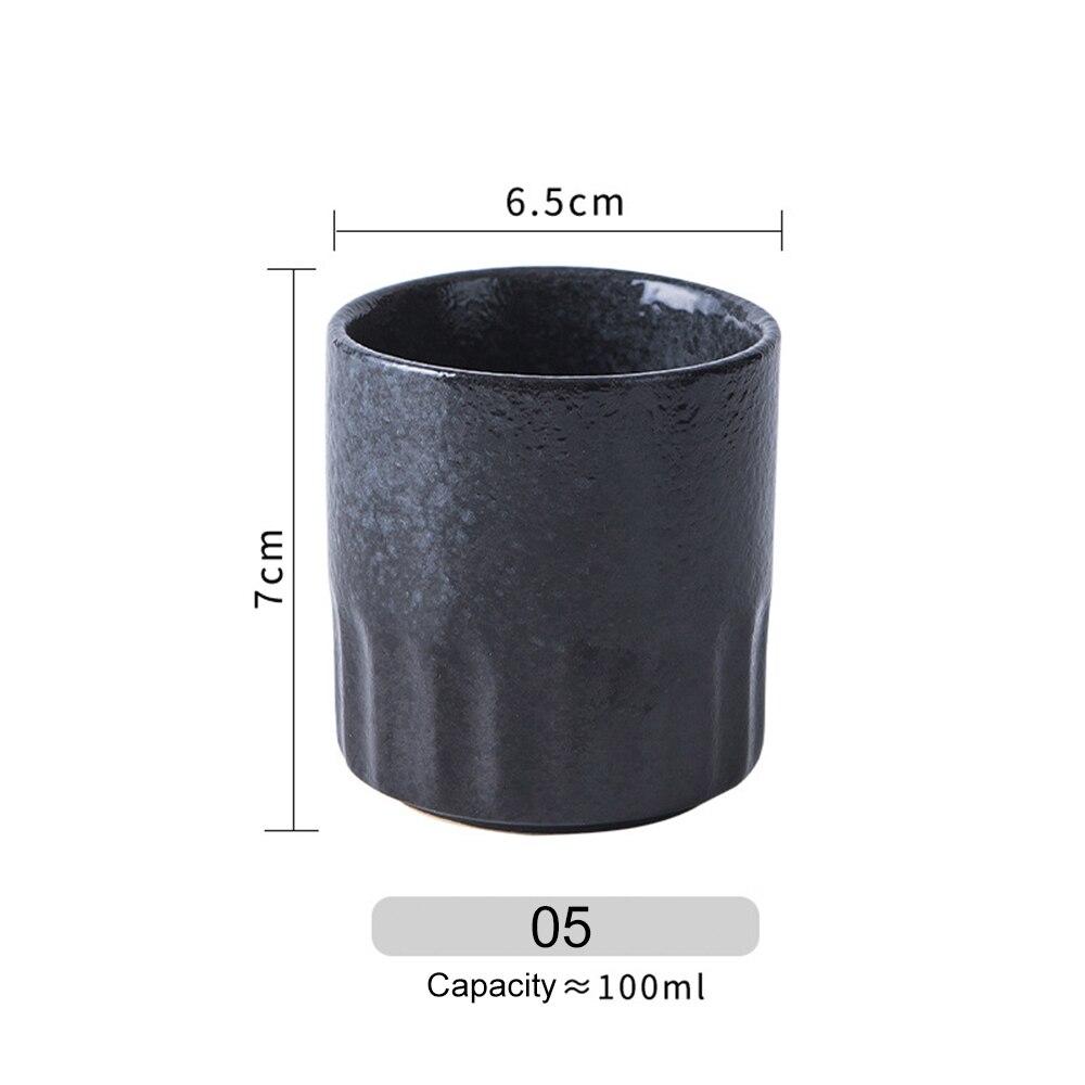 Japanse Stijl Theekopje Water Cup Steengoed Keramische Handgeschilderde 100Ml Kungfu Theekopje Cuisine Drinkware Handgemaakte Moederdag: E