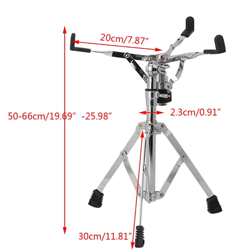 Support Réglable Pour Caisse Claire (10-15 Pouces) Avec Porte-baguettes – Stable Et Pliable, Idéal Pour Exercices - 12