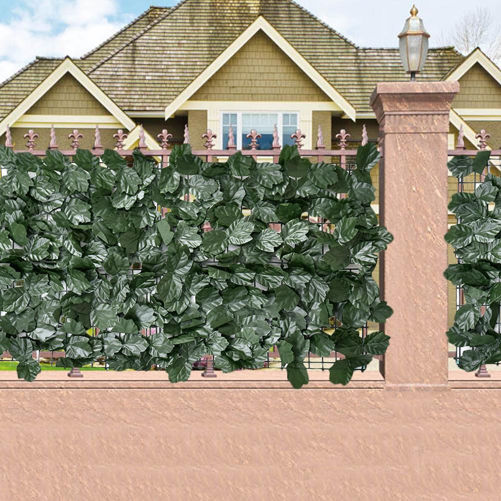 Artificial Garden Plant Fence UV Protection Privacy Screen Plastic Fence For Indoor Outdoor Backyard Home Decor Greenery Walls