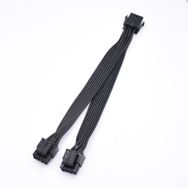 10 Stks/partij 20Cm Atx 12V Cpu 8 Pin Female Naar Dual 8(4 + 4) pin Male Voor Moederbord Power Adapter Cabley-Splitter Verlengkabel