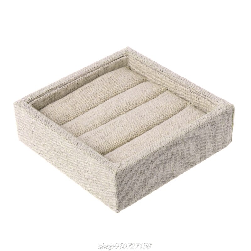 Velvet Jewelry Earring Ring Display Box Tray Holder Storage Showcase Organizer D08 20