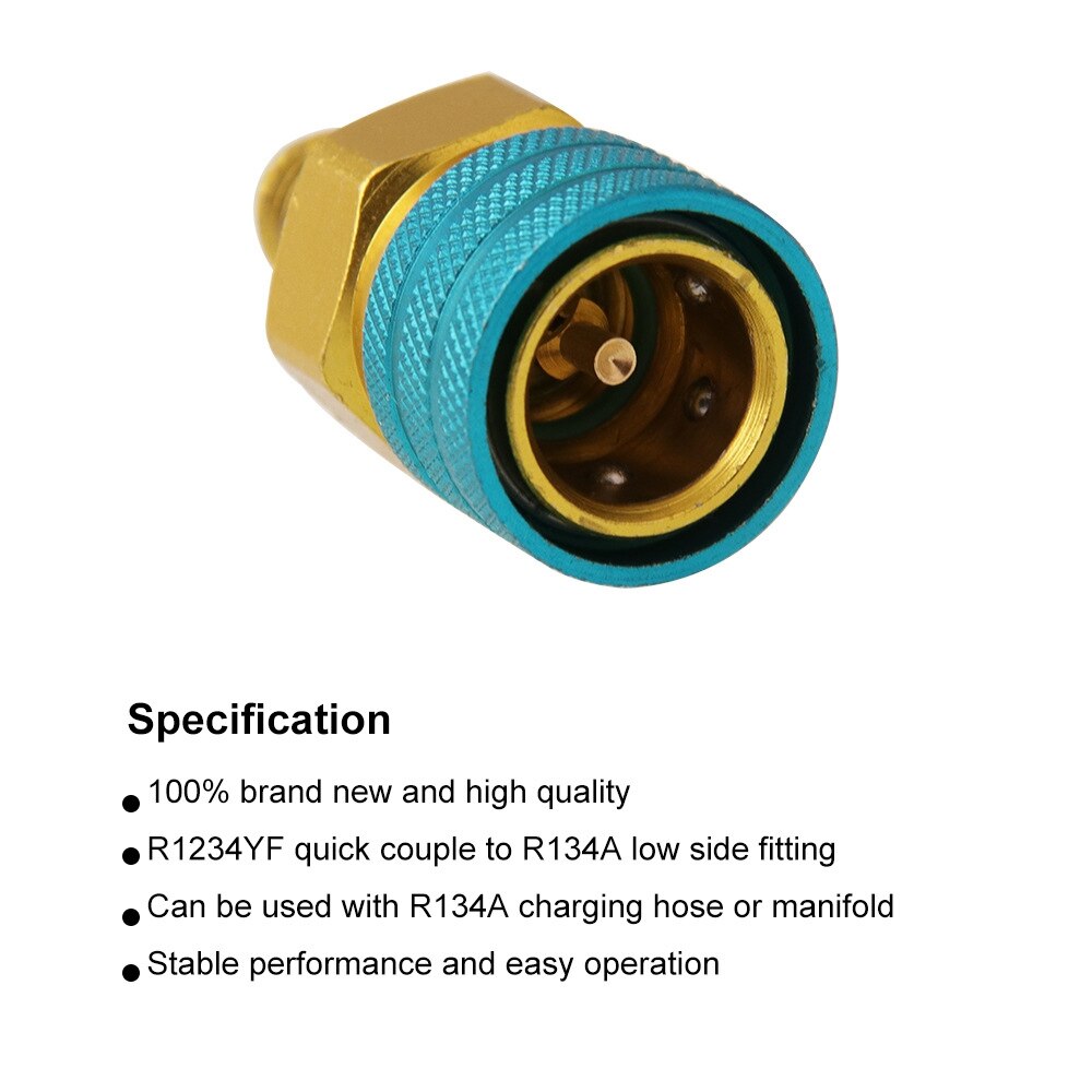 R1234YF Lage Kant Snelkoppeling, R12 Om R134A Slang Adapter Fitting Connector Voor Auto Airco Ac Opladen
