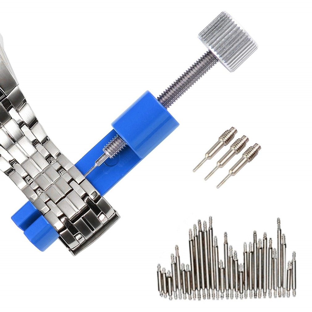Pratical Stainless Steel Watch Repair Tool Kit Case Opener Adjuster Pins Bracelet Link Watch Strap Band Remover Kit