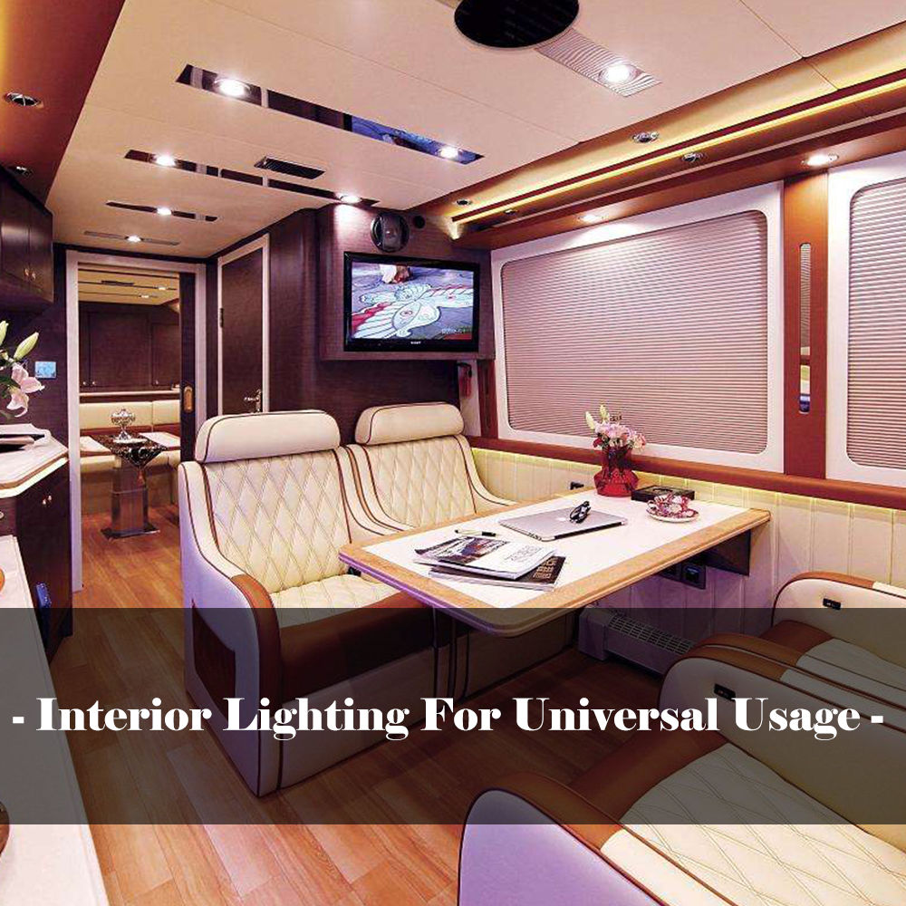 8x 12V Interior Celling Dome Light For Camper Van Caravan Motorhome Spot Warm light