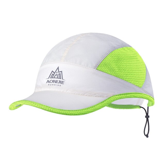AONIJIE-Gorra visera de verano ligera, deportiva, playa, Golf, pesca, maratón con cordón ajustable, Anti UV, secado rápido, E4099: Fluorescent yellow