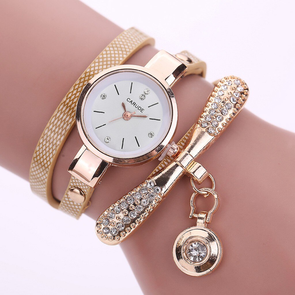 Relojes de pulsera para mujer, de cuarzo, analógico, de cuero, deportivo, digital, Zegarek Damski, n. ° 3: A