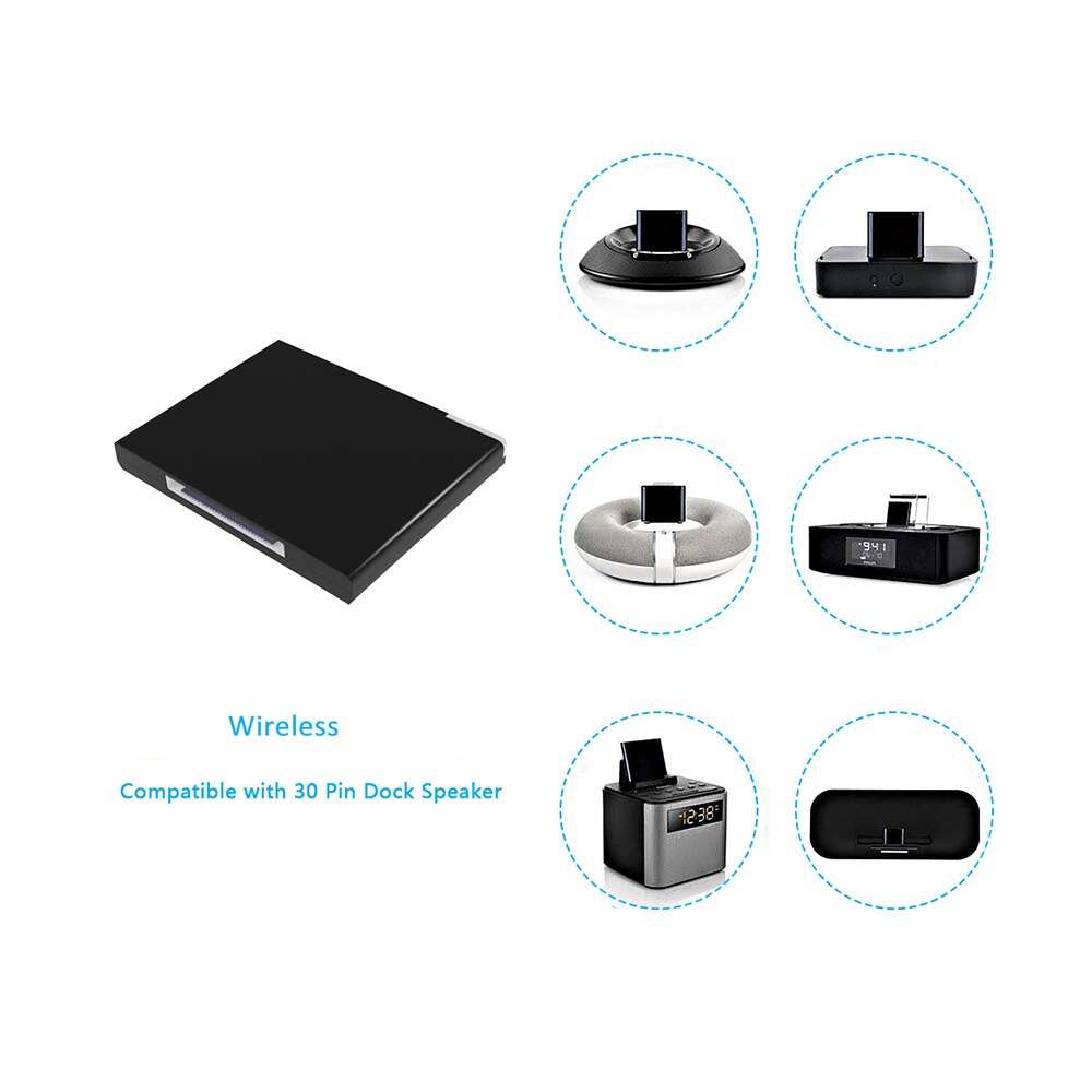 Bluetooth A2DP Music Receiver Audio Adapter Voor Ipod Iphone 30Pin Dock Speaker Bose Sounddock Bluetooth V2.0 Ontvanger Voor Ipad