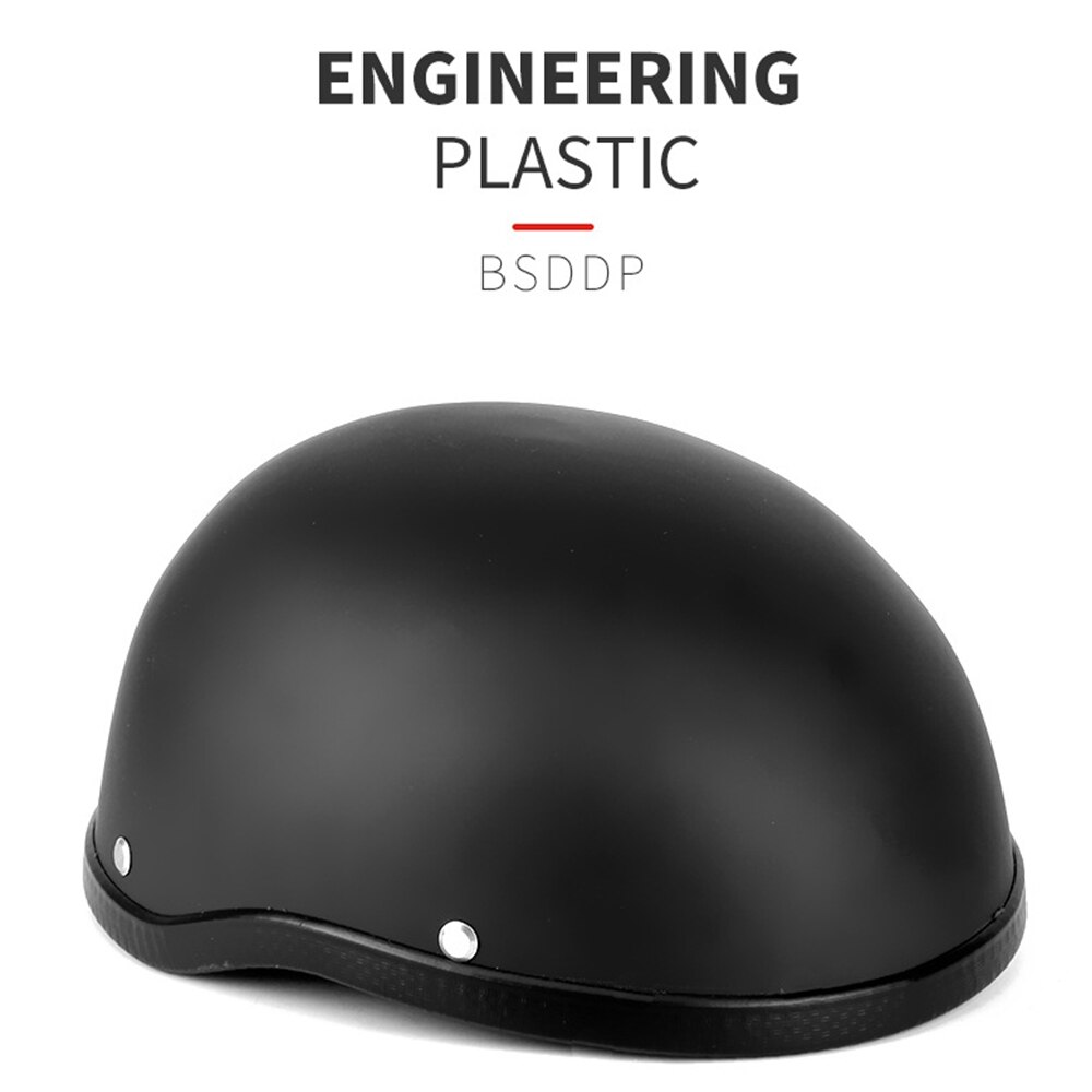 Half Gezicht Motorhelm Half Helm Open Gezicht Casco De Moto Voor Cafe Racer Chopper Scooter Matzwarte Motorhelm