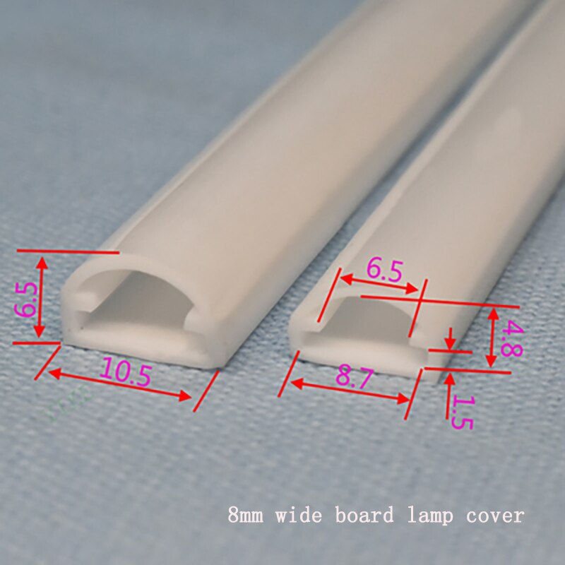 1pc light strips tube for cosmetics jewelry display cabinet automobile home decoration flexible led neon rope tube led light: 1m-8mm