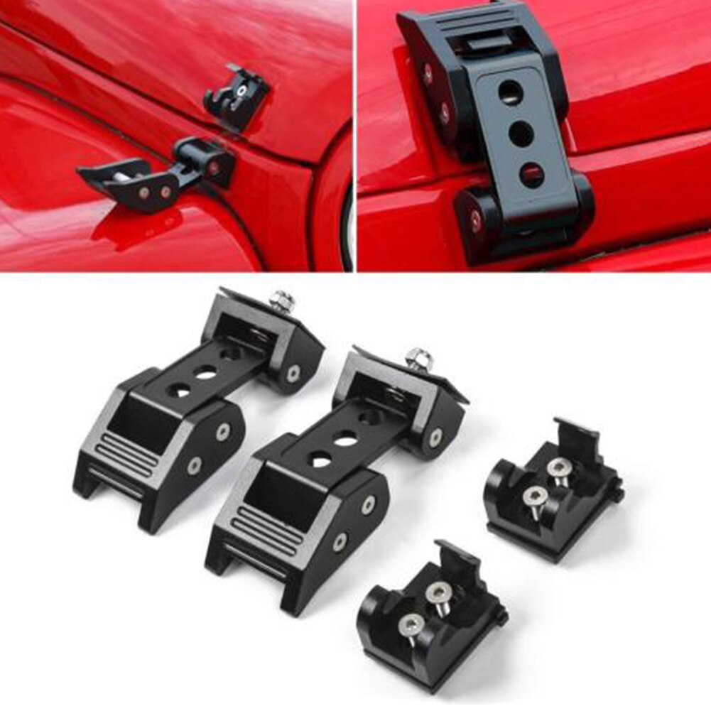Acessórios de ferramentas substituição decorativa fácil instalar carro auto captura fivela bloqueio capa trava resistente à ferrugem para wrangler jk jl
