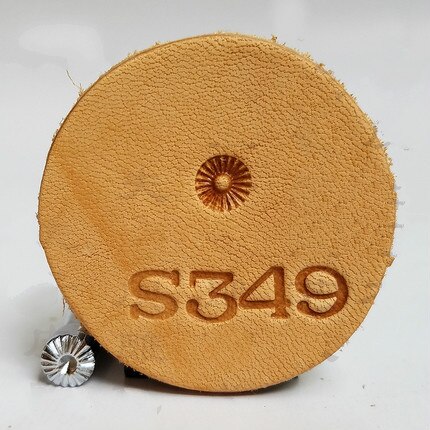 Metal Leather Working Saddle Making Tools Carving Leathercraft Stamps Leather Stamping Solid DIY Printinting Staming: S349