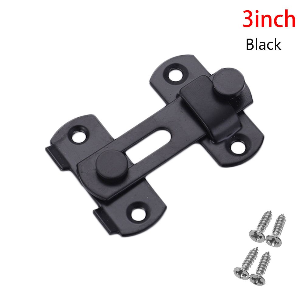 Stainless Steel Straight Lock Buckle Security Hasp Door Bolt Cabinet Catches Window Catch Lock Silent Gate Buckle Padlock Clasp: Beige