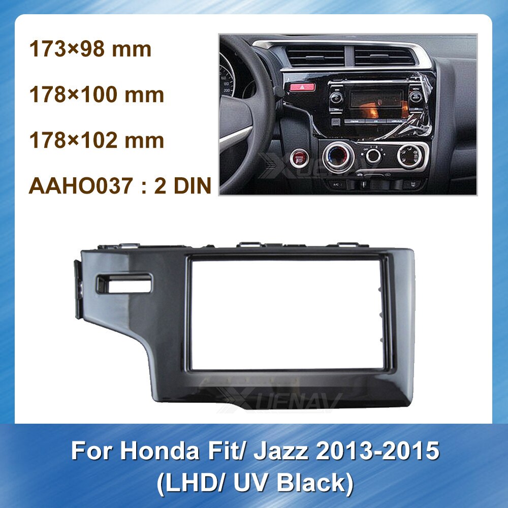 Autoradio Rahmenblende Für Honda Jazz City 2002-2008 - 22,9 Cm Fassung Für Aftermarket Radio