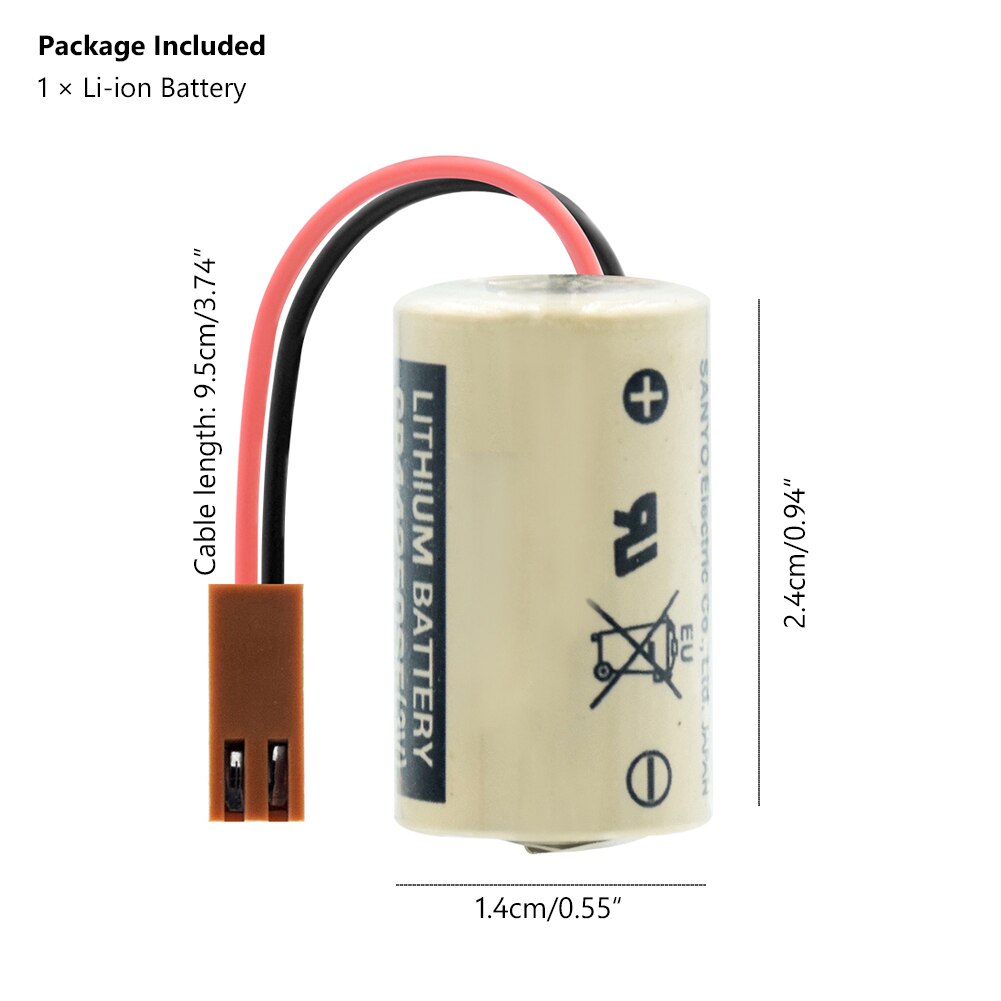 3V CR14250 1/2AA Size CR14250SE Battery PLC Industrial Back Up Batteries Lithium Battery For CNC PLC Ammeter Real-time Clock