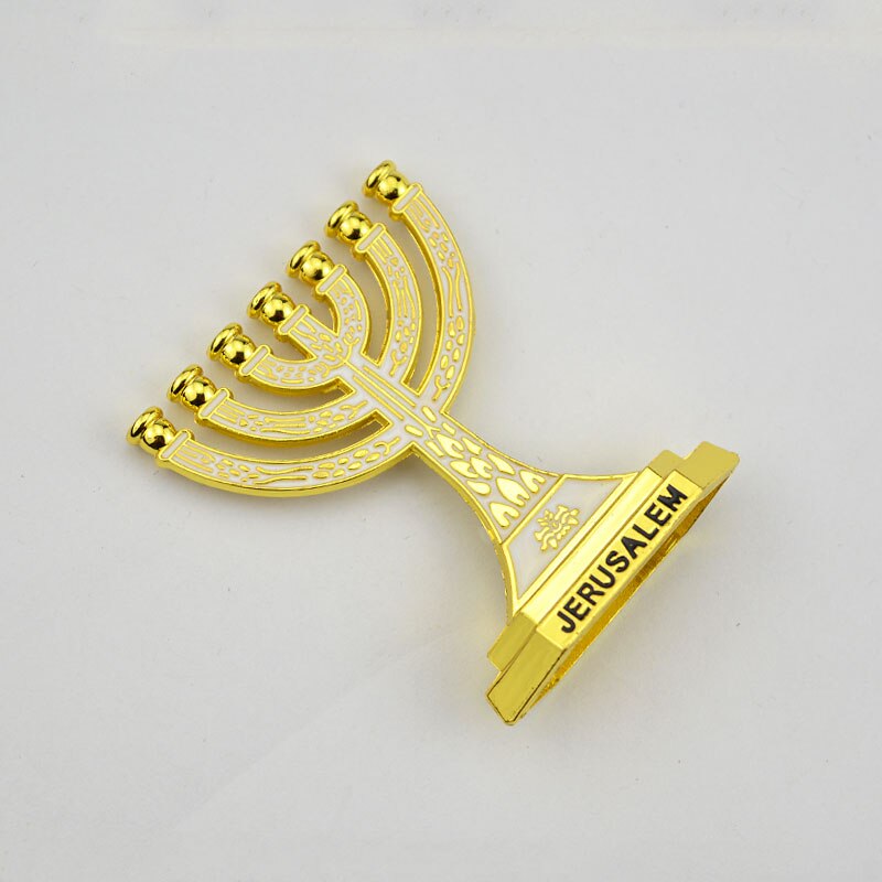 Adorno de candelabro de Metal para decoración del hogar, lámparas doradas de espiga de trigo de Israel: gold