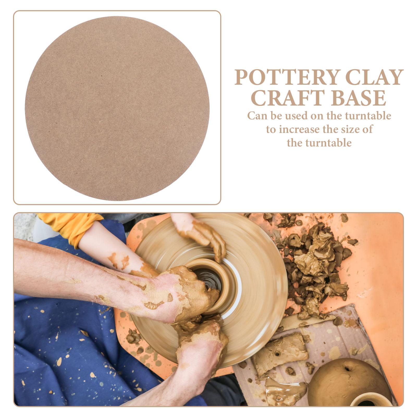 Pottery Drying Board 30cm Clay Crafts Drying Board Pottery Making Mat Sculpture Base Plate Ceramics Wheel Bat Unfinished Circles
