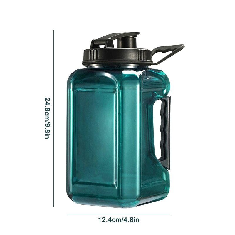 Outdoor Camping Training Water Bottle Portable Sports Kettle Protein Shaker Cup 2.4L Drinking Bottle G32E