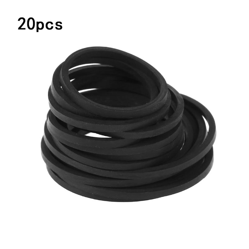OOTDTY 20pz Universale Della Miscela del Nastro A Cassetta Macchina Cintura Assortiti Comune piazza Cinghia di Gomma per Registratori Walkman CD DVD unità