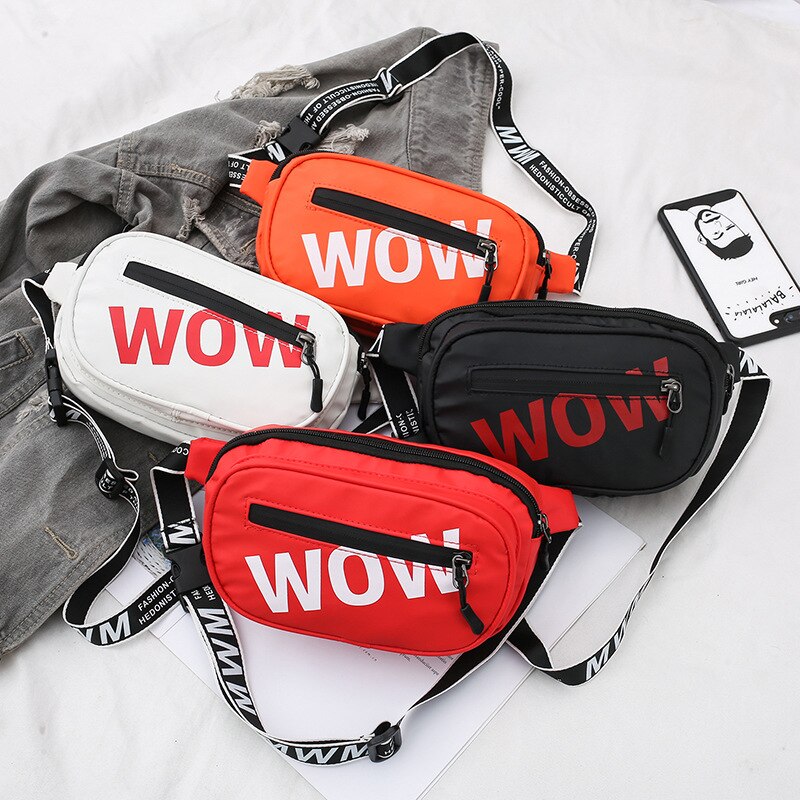 Waterproof Child Waist Bag Boy Chest Bag Trend Belt Bags High Capacity Kidney Funny Bags Unisex Banana Bags Teens Crossbody Pack