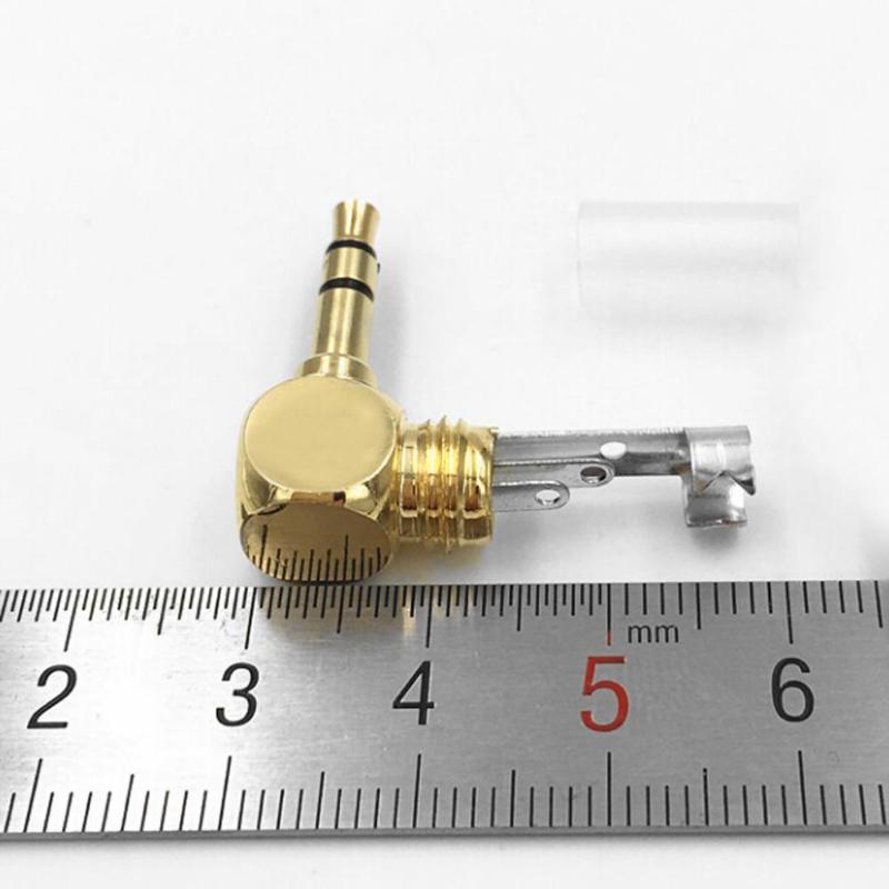REXUS l-type 3.5mm prise Jack Audio stéréo convertisseur adaptateur 90 degrés à Angle droit 3.5 Jack mâle MP3 casque à souder connecteur