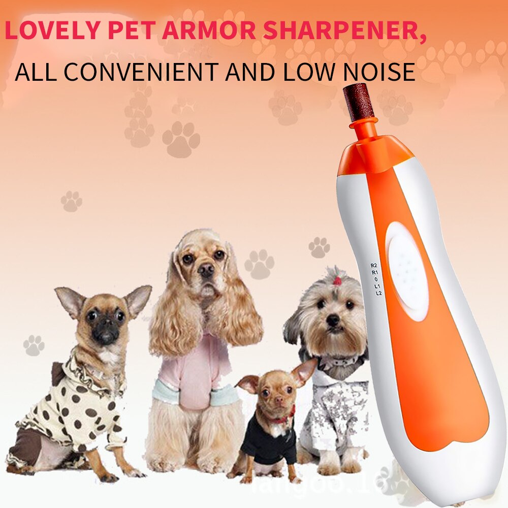 Painless Dog Nail Grinders Pet Nail Clippers Quiet Electric Dog Cat Paws Nail Grooming Trimmer Tools