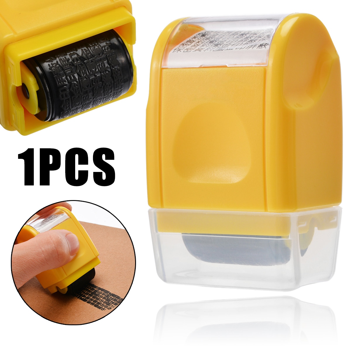 Mini Roller Self Covering Garbled Confidential Stamps Express List Identity Code Privacy Information Data Seal Theft Protection