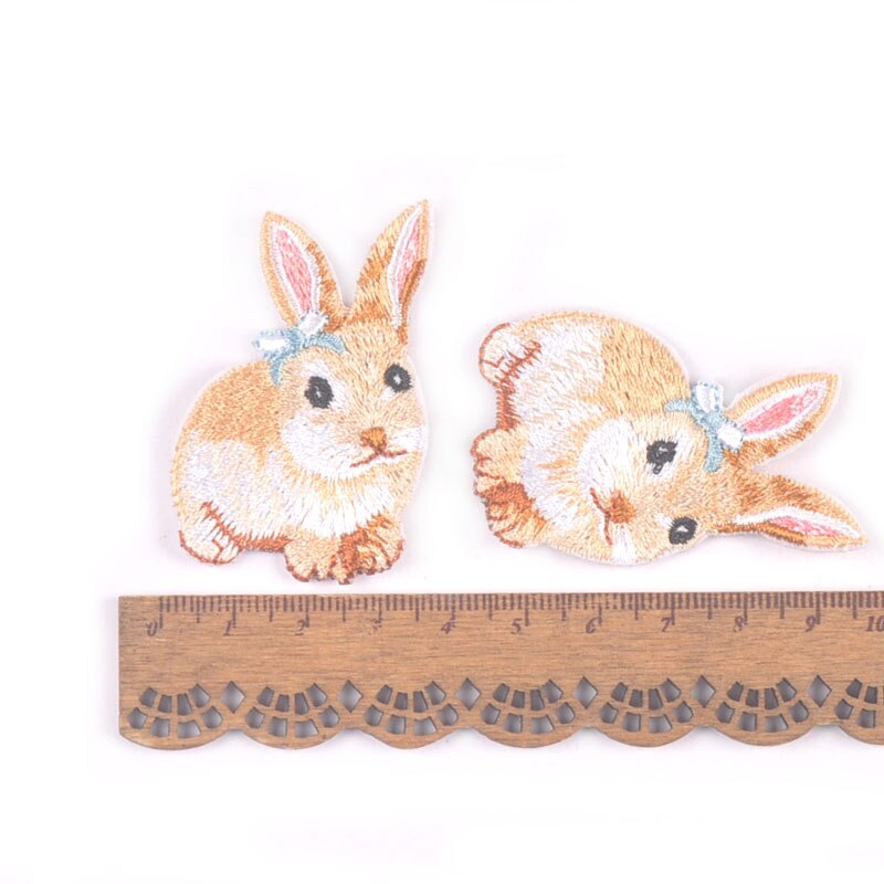 5 sztuk śliczne królik/ptak/wiewiórka łaty hafty robić szycia akcesoria ubrania aplikacje wyroby rękodzielnicze DIY 37-55mm c3216