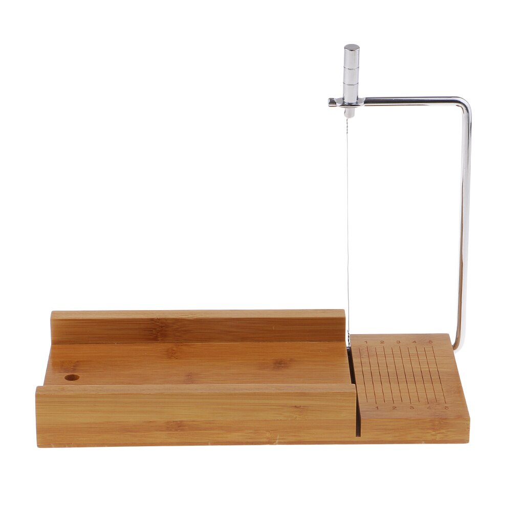 Wooden Stainless Steel Handmade Soap Cutter Cutting Tools with Wire Slicer