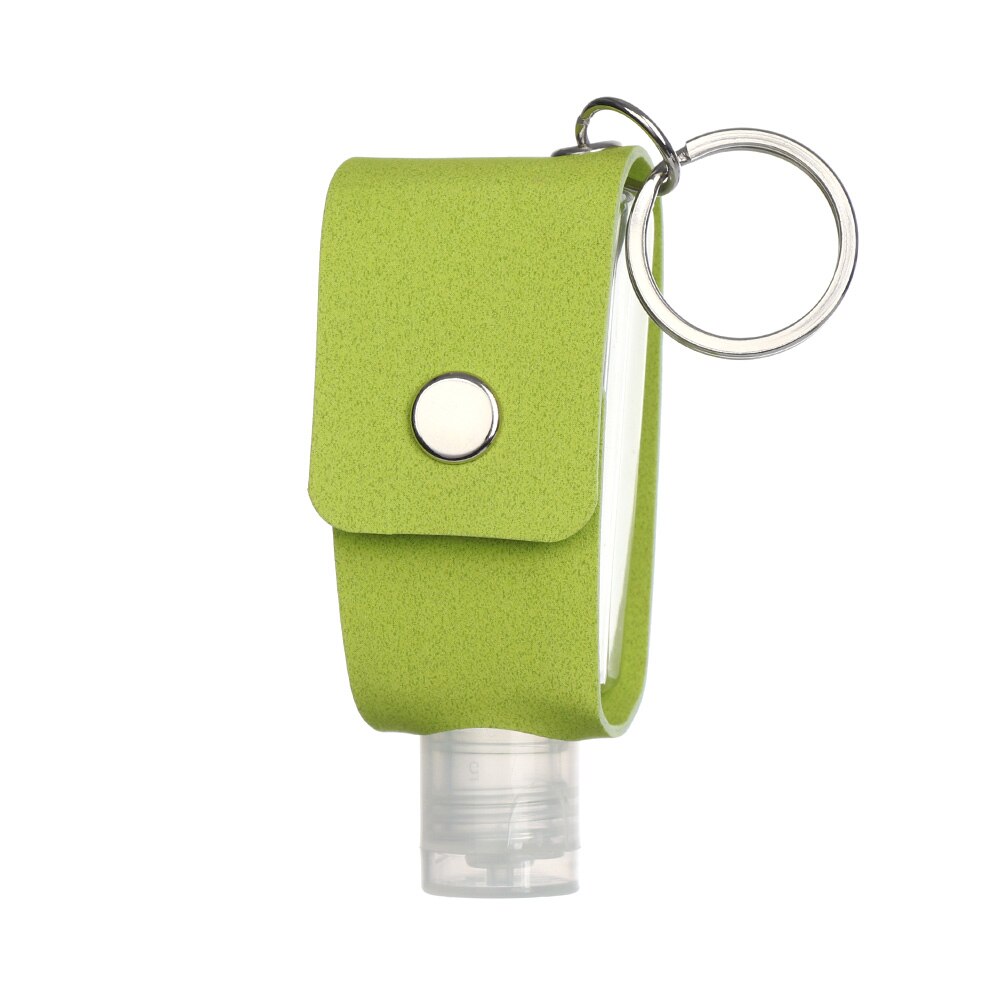 30ml Hand Washing Bottle Keychain Holder Flip Cap Reusable Travel Refillable Bottles Soap Containers with Keyring Portable