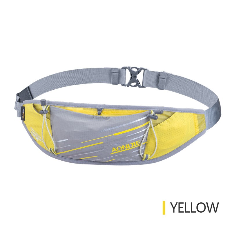 AONIJIE W8102 Lightweight Slim Running Waist Bag Belt Hydration Fanny Pack For Jogging Fitness Gym Hiking: Yellow Color