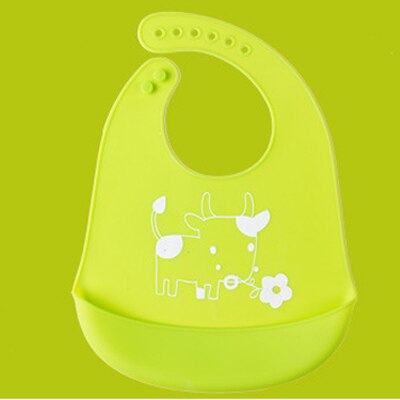 Bavaglino Neonato infantile rutto Del bambino Del silicone Bavaglino Sciarpa di Alimentazione TPE Impermeabile Tuta Animale di Cura Del bambino Bebe Bavaglino Grembiule Strumento di Alimentazione: verde Sheep