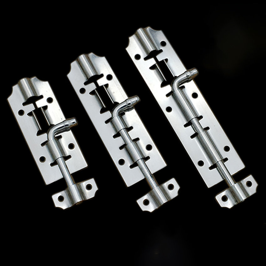 3" 4" 5" Stainless Steel Door Latch Barrel Bolt Latch Hasp For Bathroom Bedroom Gate Lock Durable Safety Hardware Locks