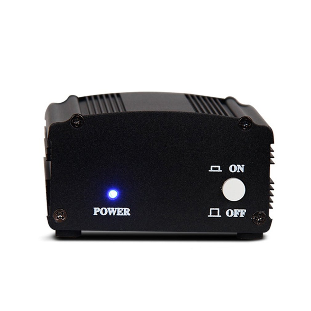, fuente de alimentación Phantom de 1 canal 48V con micrófono + adaptador AU US enchufe de la UE para cualquier micrófono condensador de grabación