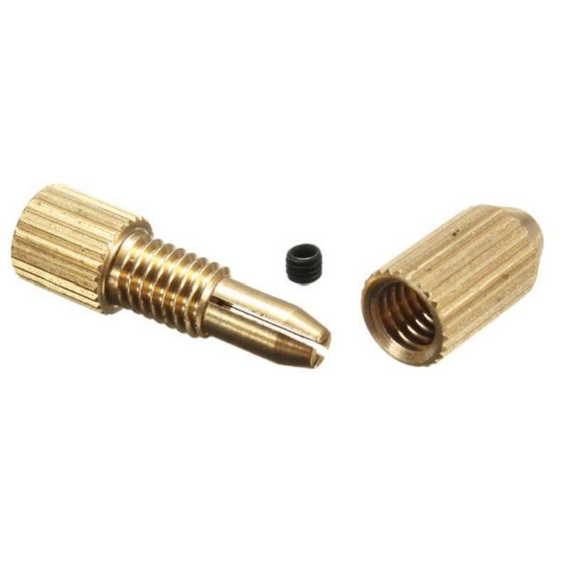 2.3 Mm Messing Elektrische Motor Shaft Klem Armatuur Chuck Mini Kleine Spantang Boor Chuck Adapter Voor 0.7 Mm-1.4mm Boor Micro Boor