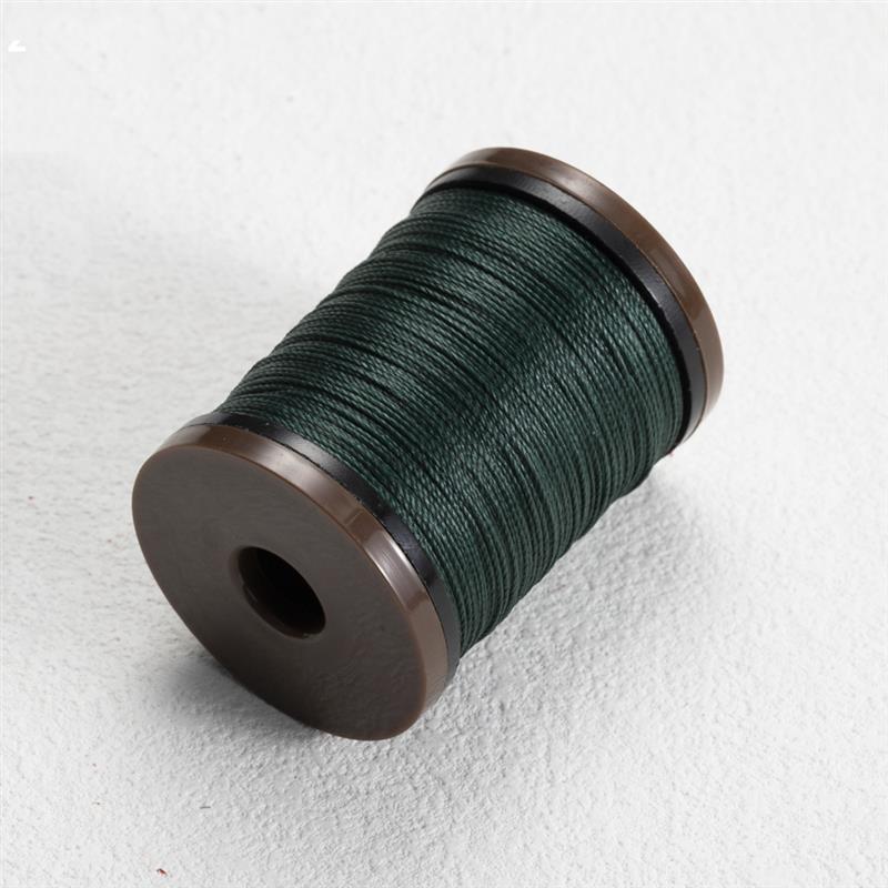 0,6mm runder Wachs faden für Leder handwerk Nähen Polyester gewachste Schnur DIY hand gefertigte geflochtene Strang schnüre Leder nähen: Orange