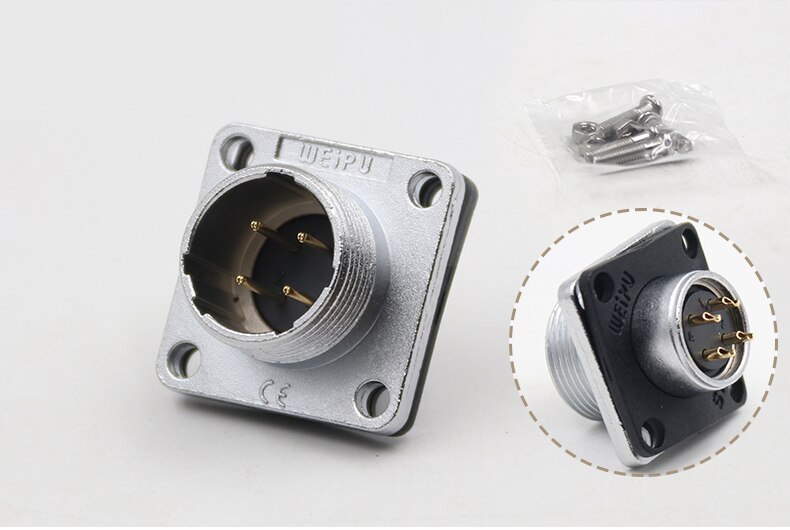 WEIPU WS28 TQ + Z 2 3 4 7 10 12 16 17 20 24 26 Stift Elektrische Wasserdichten Stecker schott Adapter M28 Weibliche Stecker Männlichen Buchse: 2Stift Steckdose
