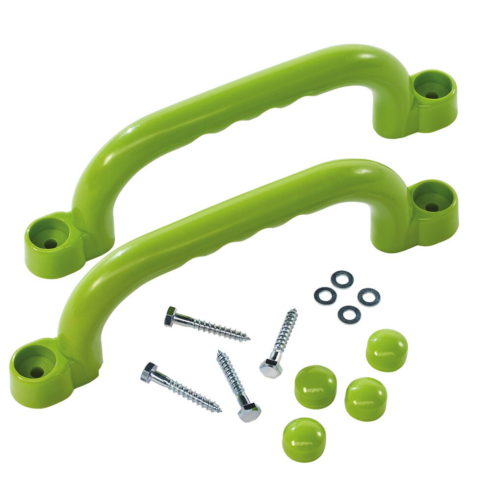 2Pcs Klimrek Muur Grips Vermaakmateriaal Speelgoed Plastic Handvat Glad Den Playhouse Indoor Outdoor Spelen Voor Kinderen Houdt: green