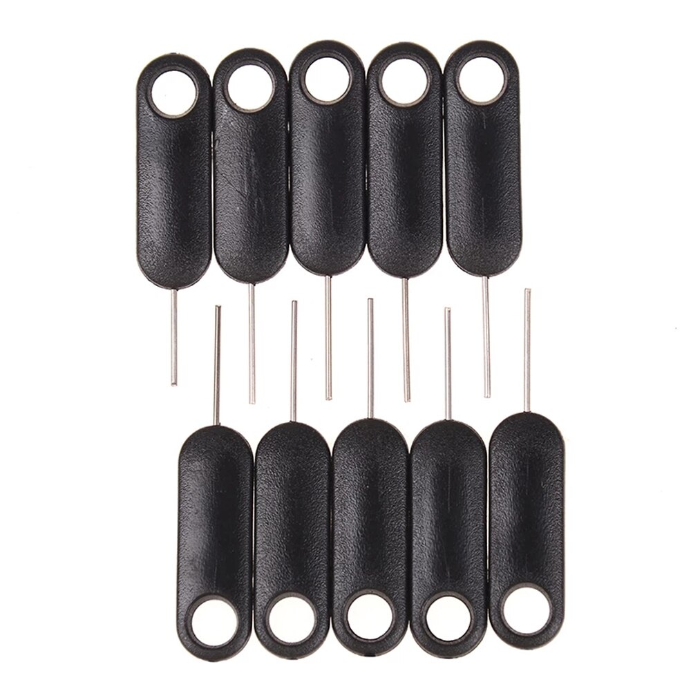 10Pcs Universele Sim Kaart Lade Pin Rvs Sim-kaart Opener Removal Eject Pin Voor Mobiele Telefoon