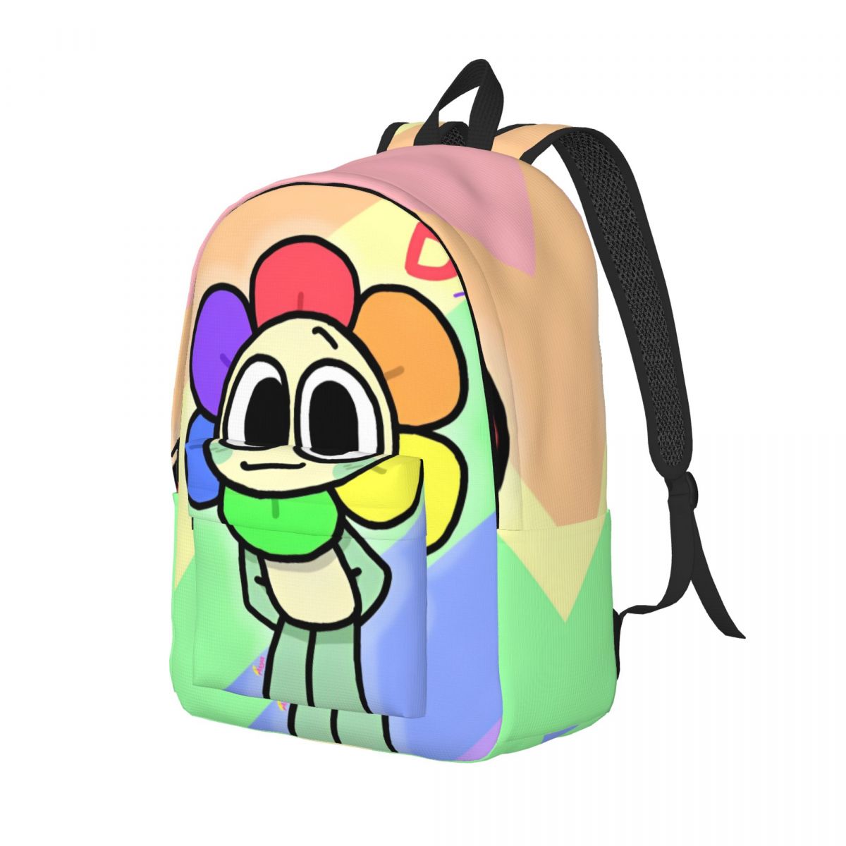 Dandys World Backpack for Men Women Teenage Student Hiking Travel Daypack Cartoon Game Laptop Computer Shoulder Bag Durable: 16 inches / Brown