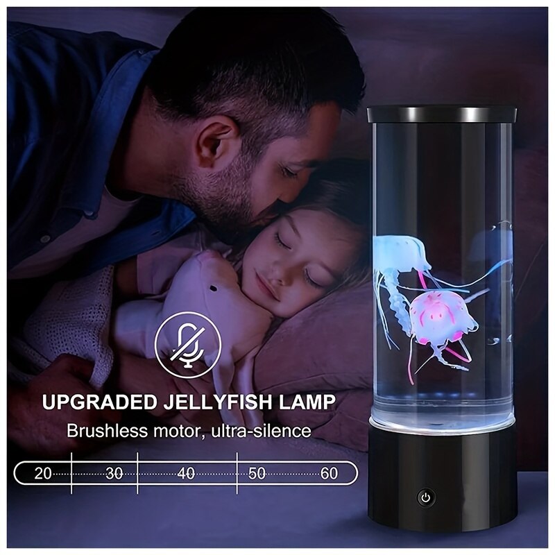Fantasie USB/Batterij Aangedreven Kwallen Watertank Aquarium LED Lamp Kleur Veranderend Nachtkastje Lava Nachtlampje voor Thuis Slaapkamer Deco