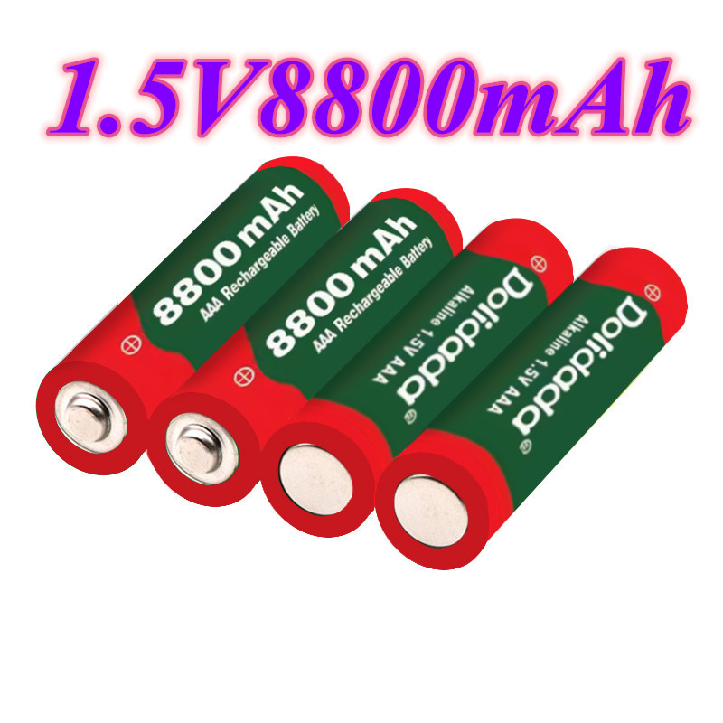 Aaa 1.5v 8800 mah genopladeligt batteri aaa 1.5 v 8800 mah genopladeligt alcalinas drummey  +1 stk 4- celle batterioplader