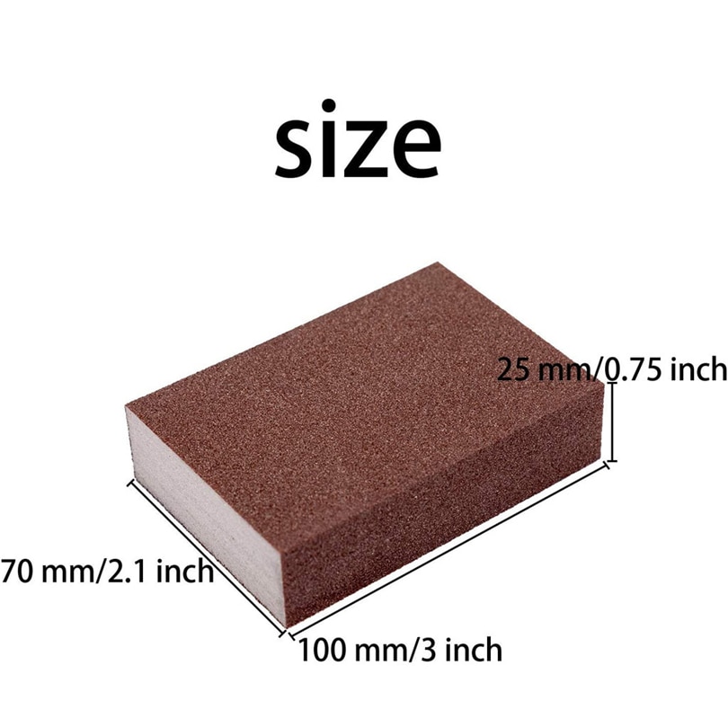 Esponjas de lijado, bloques de lijado, esponja, bloque de arena, pulido de madera, muebles, Metal, pulido, lija, lavable, J50, 4 Uds.