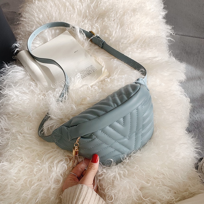 Small Simple Wild Crossbody Bags For Women Tassel Soft Shoulder Messenger Bag Female Handbags And Purses Sac Tiktok